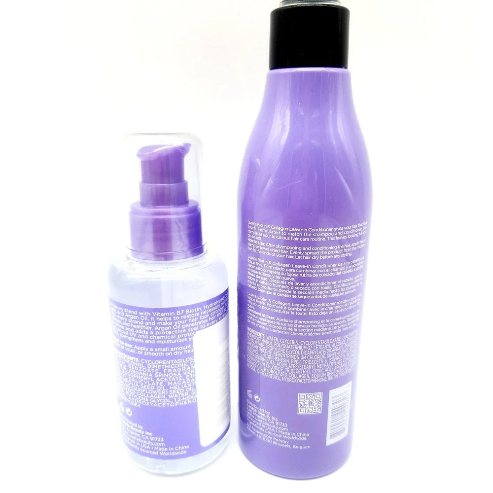 Luseta Biotin Collagen Hair Pack – 8.5oz Conditioner + 3.38oz Oil‎